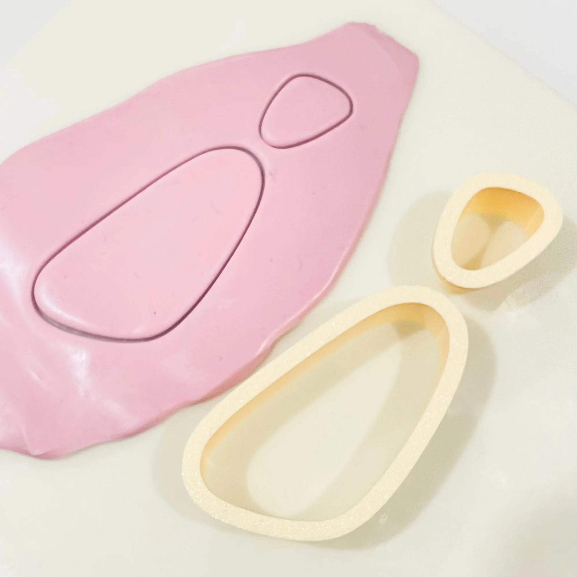 Organic Pebble & Oval Drop Earring Polymer Clay Cutter Set KG027 | 70mm x 25mm | 2-Piece Clay Cutter Set 58