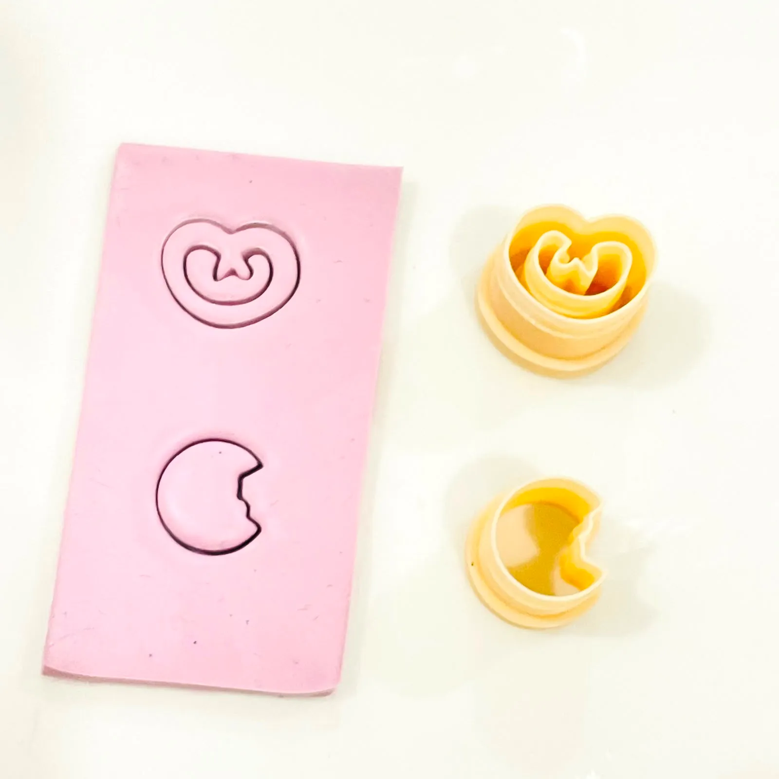 Pretzel & Bitten Cookie Mini Stud Polymer Clay Cutter Set KG064 | 2-Piece Set (12mm x 12mm) whatsapp image 2026 08 12 at 7.53.54 pm
