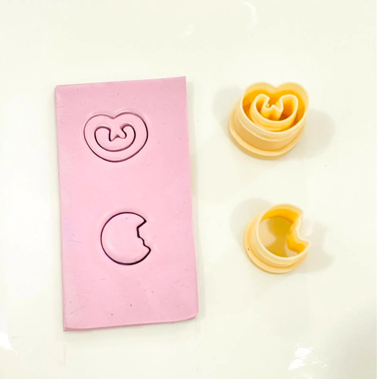 Pretzel & Bitten Cookie Mini Stud Polymer Clay Cutter Set KG064 | 2-Piece Set (12mm x 12mm) whatsapp image 2026 08 12 at 7.53.54 pm (1)